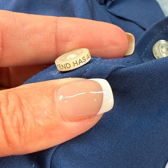 Chubbies Mens Short Sleeve Button Up Shirt Blue Martini‎ Glass Graphic Sz Medium - Picture 10 of 10